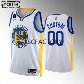 Camiseta Niños Golden State Warriors Personalizadas Nike 2022-23 Association Edition Blanco Swingman